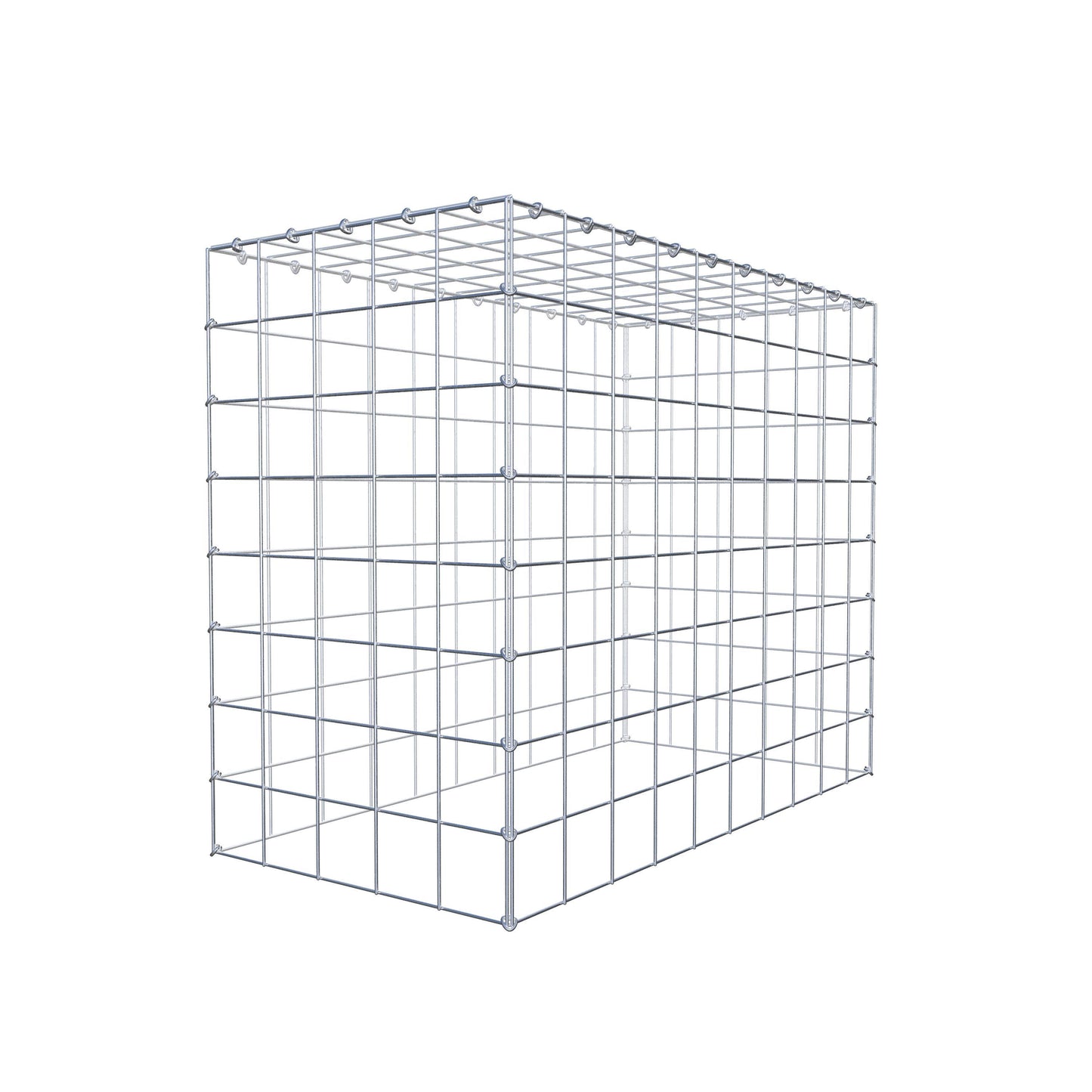 Gabião Tipo 3 100 cm x 80 cm x 50 cm (C x A x P), malhagem 10 cm x 10 cm, anel C