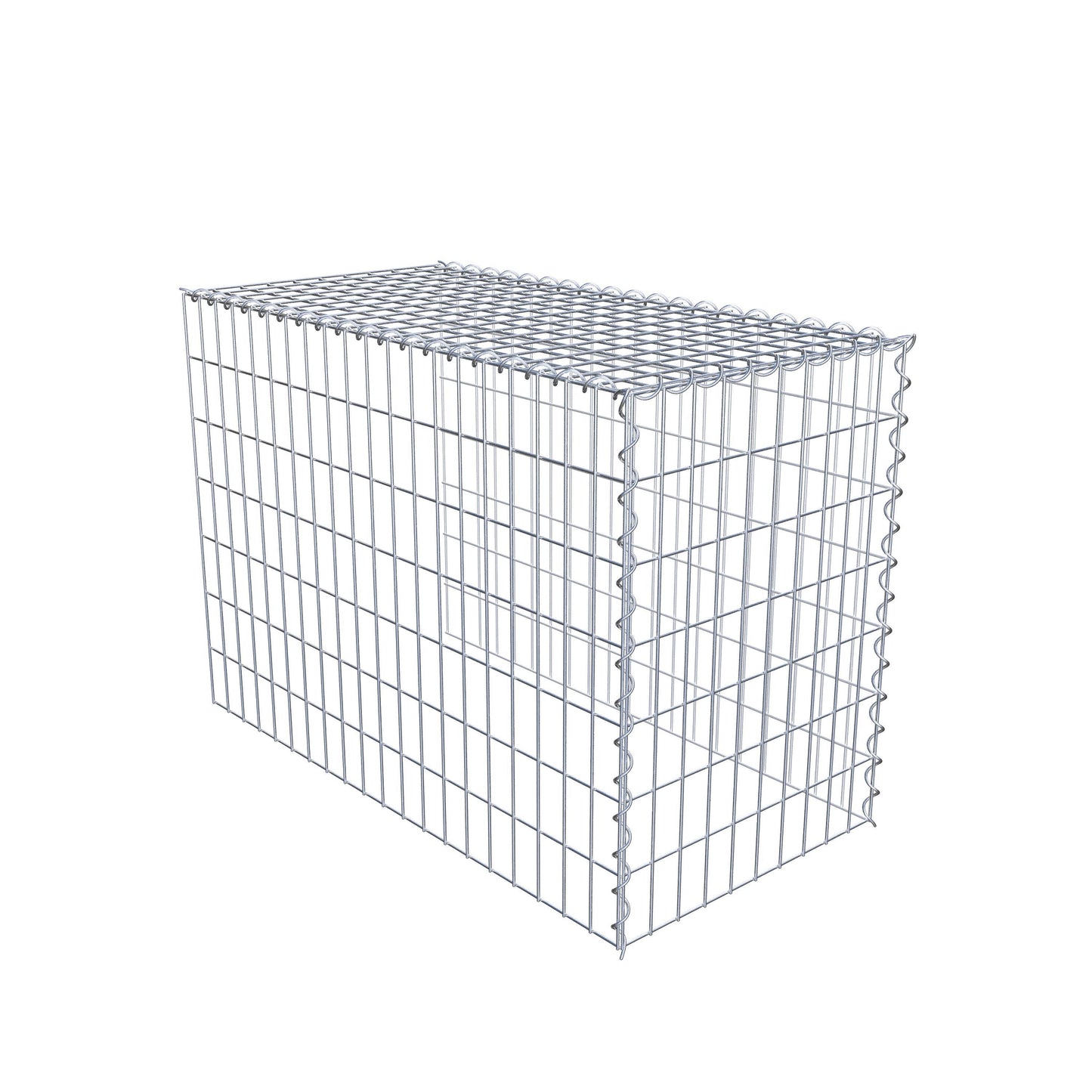 Gabbione aggiuntivo tipo 4 100 cm x 70 cm x 50 cm (L x H x P), maglia 5 cm x 10 cm, spirale