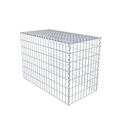 Gabbione aggiuntivo tipo 4 100 cm x 70 cm x 50 cm (L x H x P), maglia 5 cm x 10 cm, spirale