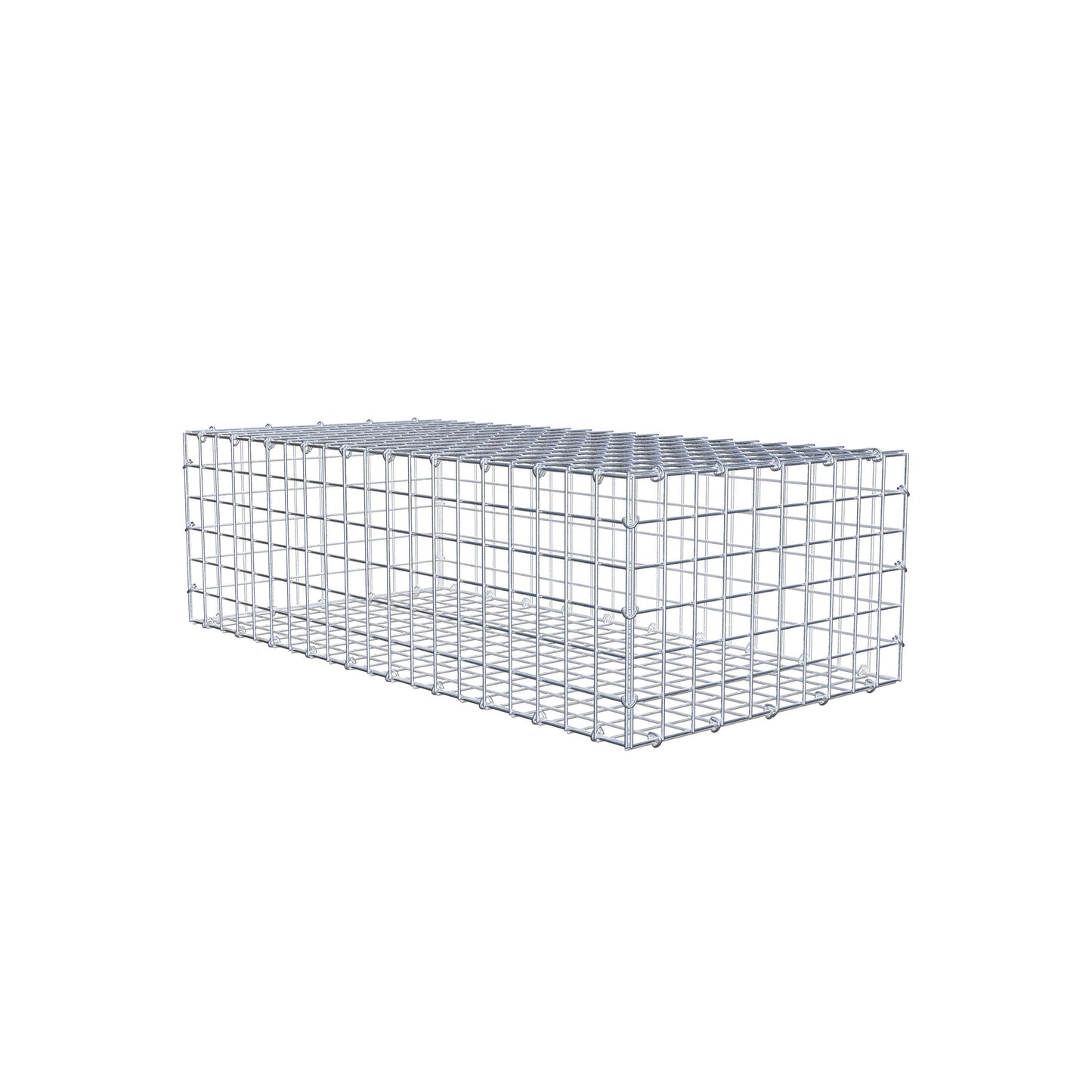 Gabion 100 cm x 30 cm x 50 cm (L x H x D), maskestørrelse 5 cm x 5 cm, C-ring
