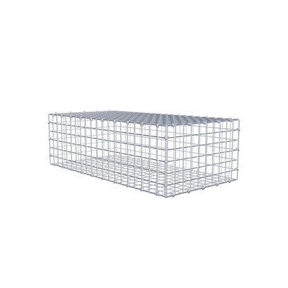 Gabion 100 cm x 30 cm x 50 cm (L x H x D), maskestørrelse 5 cm x 5 cm, C-ring