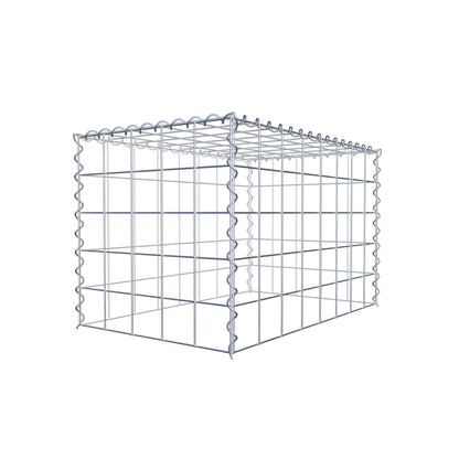 Opvokset gabion type 3 80 cm x 50 cm x 50 cm (L x H x D), maskestørrelse 10 cm x 10 cm, spiral