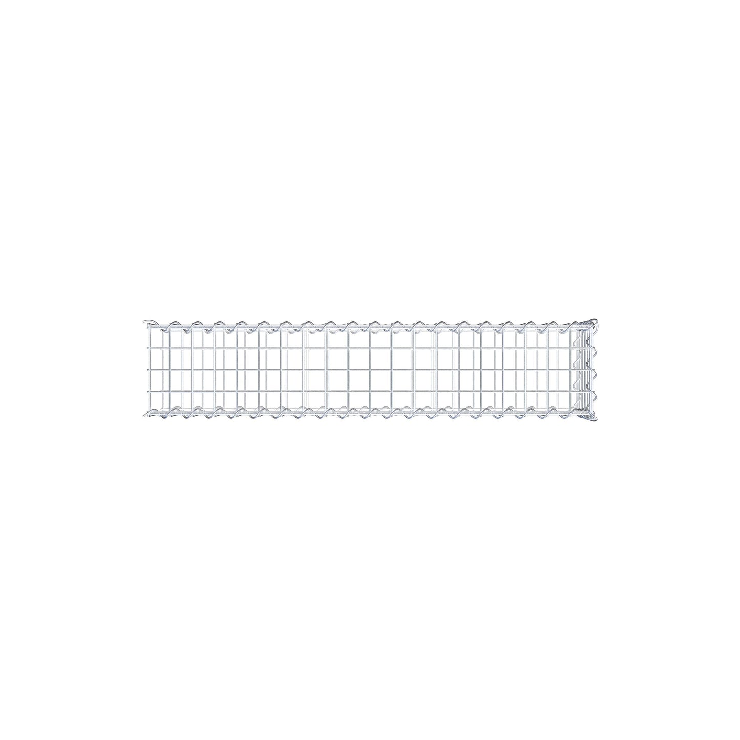 Gavión complementario tipo 2 100 cm x 20 cm x 20 cm (L x A x P), malla 5 cm x 5 cm, espiral
