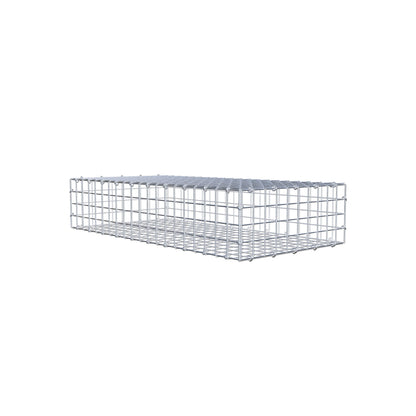 Gabião 100 cm x 20 cm x 50 cm (C x A x P), malhagem 5 cm x 5 cm, anel C