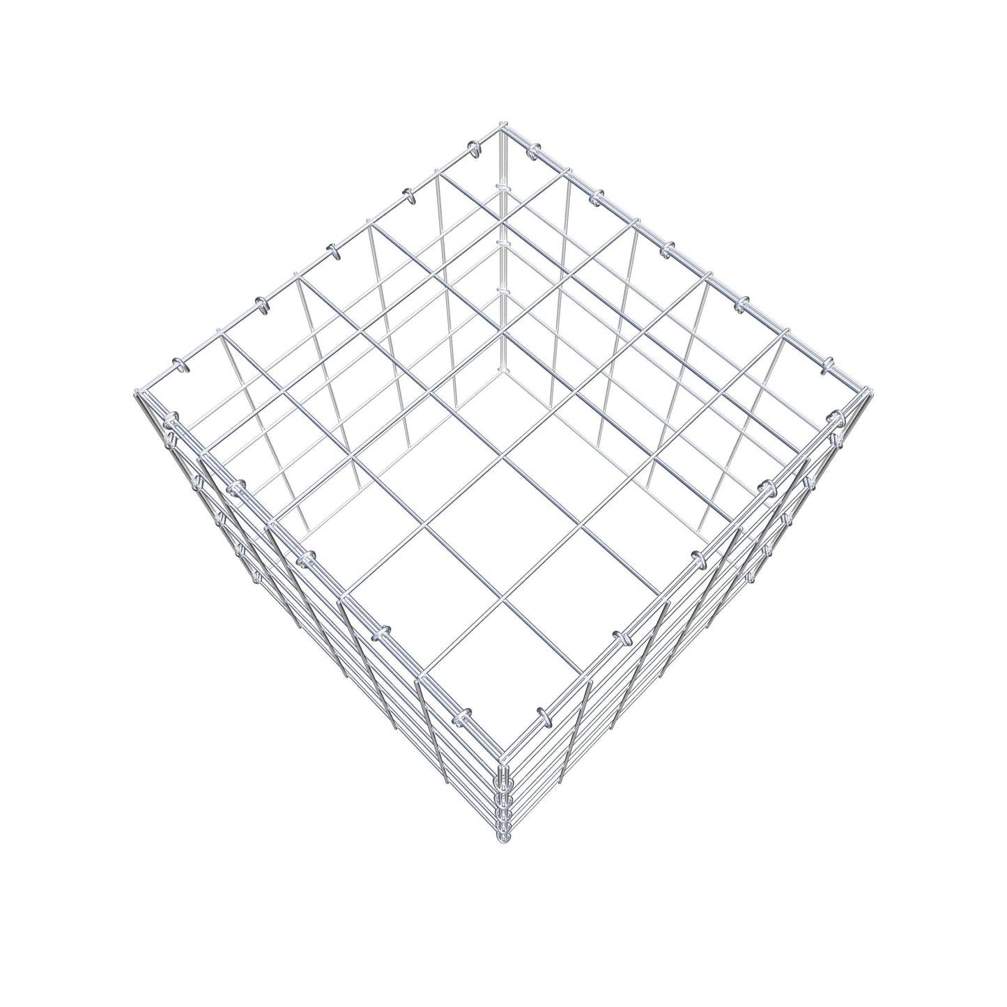 Anbaugabione Typ 3 50 cm x 50 cm x 50 cm (L x H x T), Maschenweite 10 cm x 10 cm, C-Ring