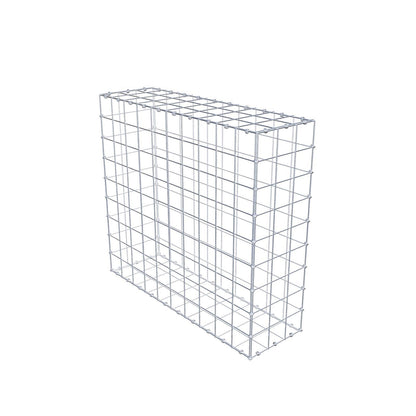 Gabion 100 cm x 90 cm x 30 cm (L x H x D), maskstorlek 10 x 10 cm, spiralring