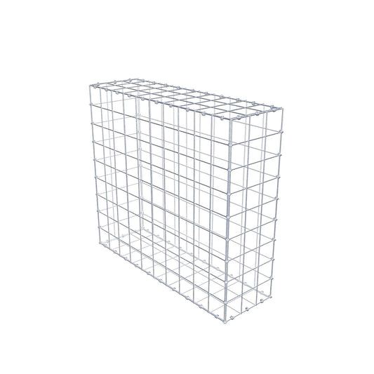 Gabbione 100 cm x 90 cm x 30 cm (L x H x P), maglia 10 x 10 cm, anello a spirale