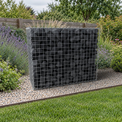 Gabion 100 cm x 80 cm x 40 cm (L x H x D), maskstorlek 5 cm x 5 cm, spiral