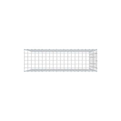 Opbouw schanskorf type 4 100 cm x 80 cm x 30 cm (L x H x D), maaswijdte 5 cm x 10 cm, C-ring