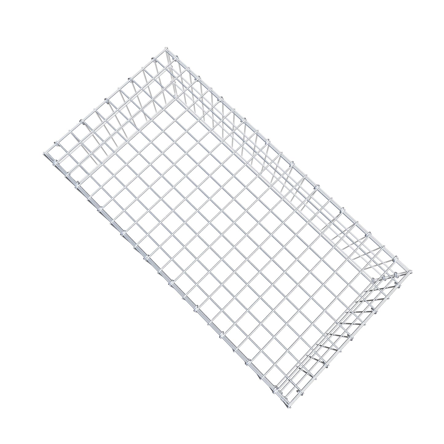 Type 3 oplegkorf 100 cm x 30 cm x 50 cm (L x H x D), maaswijdte 5 cm x 10 cm, C-ring