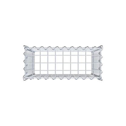 Add-on schanskorf type 3 50 cm x 50 cm x 20 cm (L x H x D), maaswijdte 5 cm x 5 cm, spiraalvormig