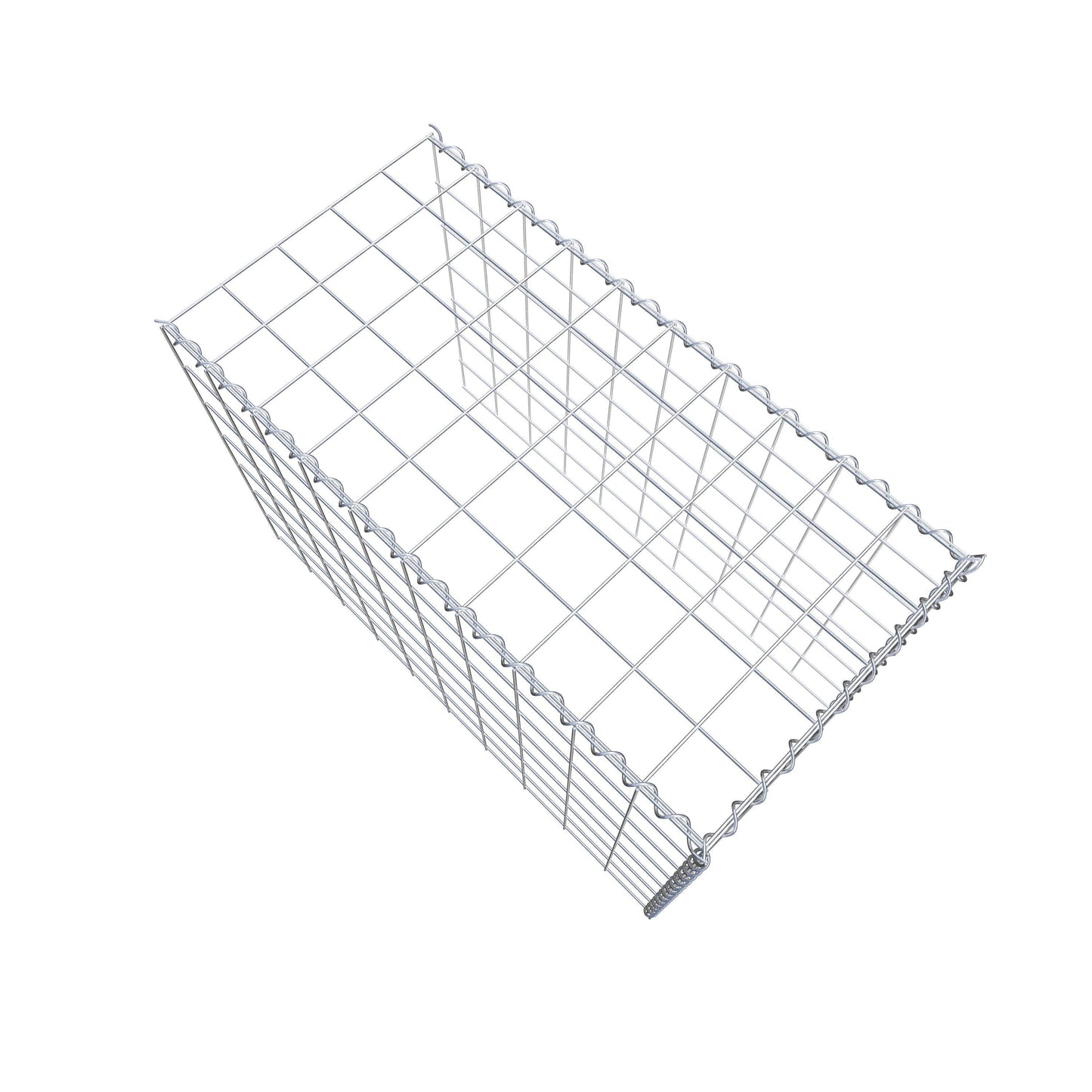 Add-on schanskorf type 4 100 cm x 70 cm x 50 cm (L x H x D), maaswijdte 10 cm x 10 cm, spiraal