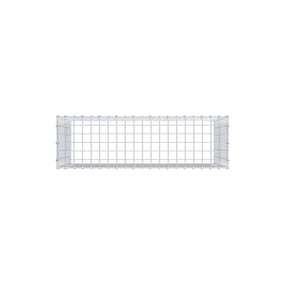 Monteret gabion type 3 100 cm x 60 cm x 30 cm (L x H x D), maskestørrelse 5 cm x 5 cm, C-ring