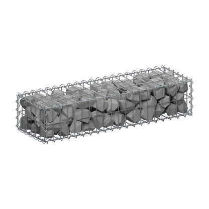 Gabion 100 cm x 20 cm x 30 cm (L x H x P), mailles 5 cm x 10 cm, spirale