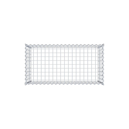 Gabion rapporté type 3 100 cm x 50 cm x 50 cm (L x H x P), mailles 5 cm x 10 cm, spirale