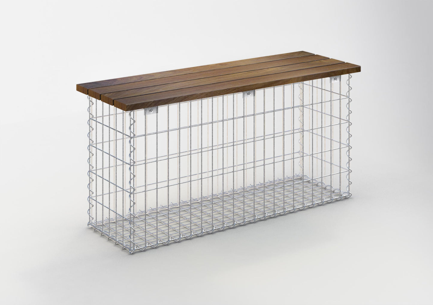 Tuinbank spiraalvormige schanskorf CUMARU MW 5 x 10 cm 105 x 50 x 30 cm