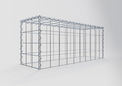 Gabion rapporté type 3 100 cm x 40 cm x 30 cm (L x H x P), mailles 10 cm x 10 cm, spirale