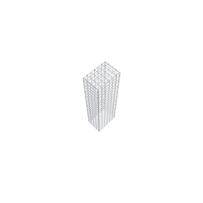 Monteret gabion type 3 100 cm x 20 cm x 30 cm (L x H x D), maskestørrelse 5 cm x 5 cm, C-ring