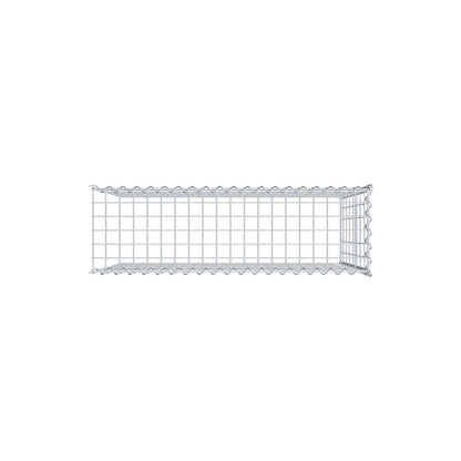Gabion rapporté type 4 100 cm x 80 cm x 30 cm (L x H x P), mailles 5 cm x 10 cm, spirale