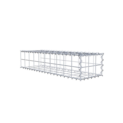 Gabion rapporté type 2 100 cm x 20 cm x 30 cm (L x H x P), mailles 10 cm x 10 cm, spirale