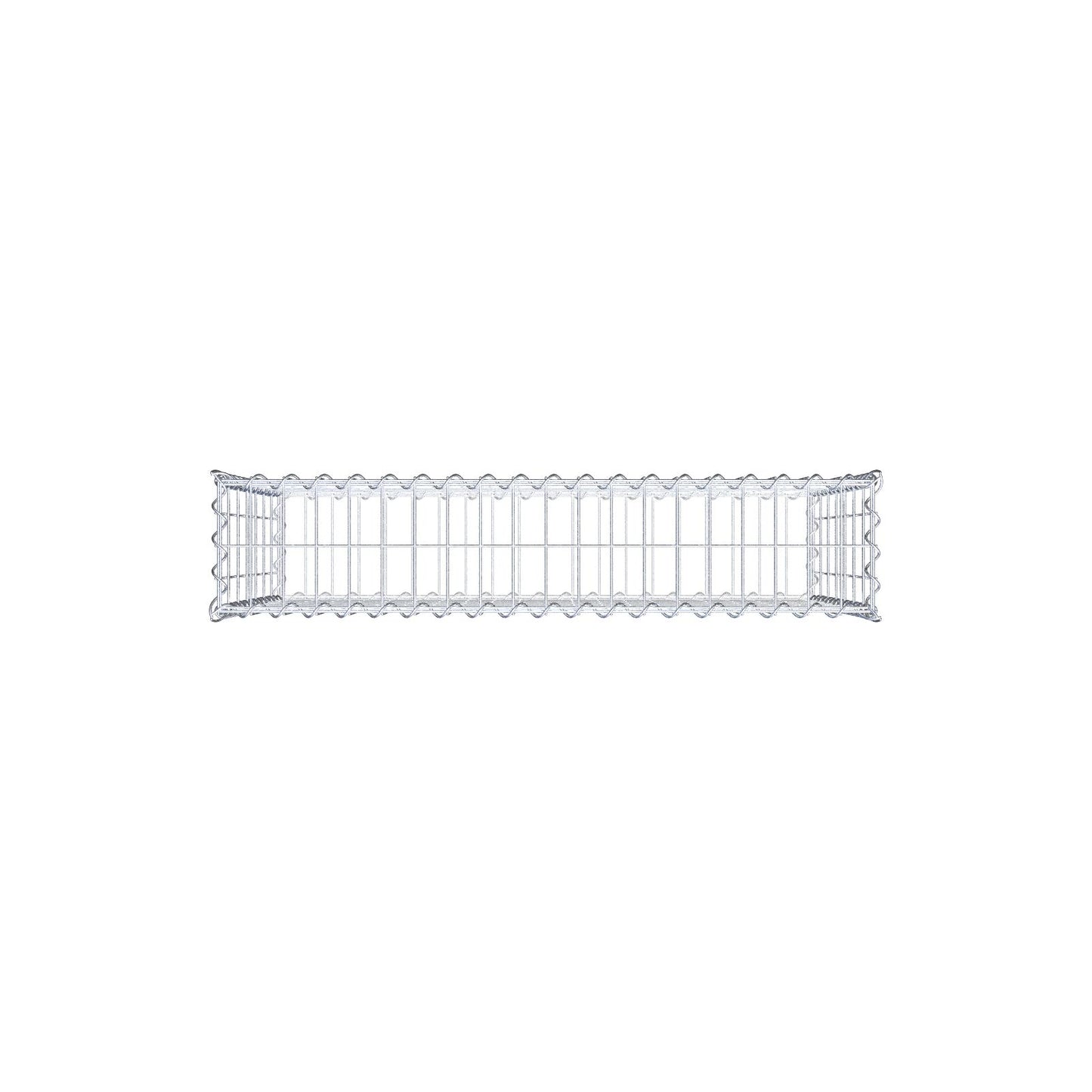 Gabbione 100 cm x 70 cm x 20 cm (L x H x P), maglia 5 cm x 10 cm, spirale