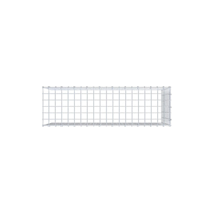 Monteret gabion type 4 100 cm x 50 cm x 30 cm (L x H x D), maskestørrelse 5 cm x 5 cm, C-ring