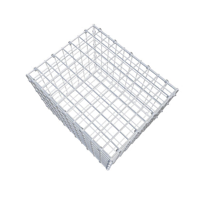 Gabion 50 cm x 40 cm x 40 cm (L x H x D), maskestørrelse 5 x 5 cm, spiralring