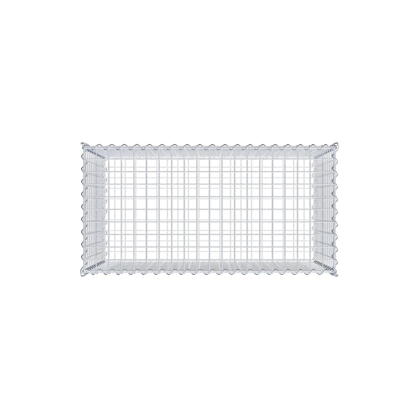 Gabion 100 cm x 60 cm x 50 cm (L x H x D), maskestørrelse 5 cm x 5 cm, spiral