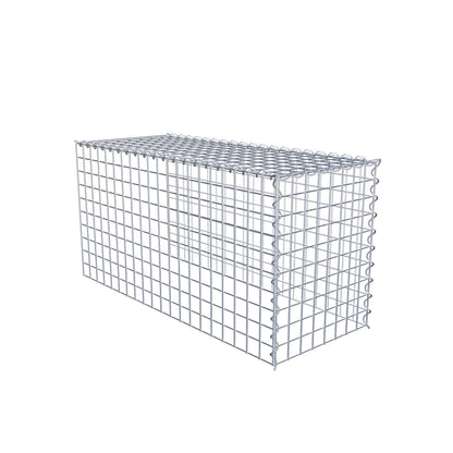 Add-on schanskorf type 4 100 cm x 50 cm x 40 cm (L x H x D), maaswijdte 5 cm x 5 cm, spiraalvormig