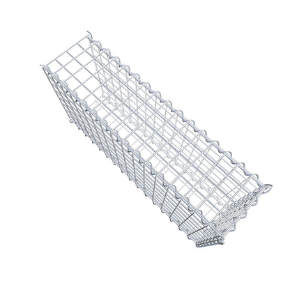 Add-on schanskorf type 2 80 cm x 40 cm x 20 cm (L x H x D), maaswijdte 5 cm x 5 cm, spiraalvormig
