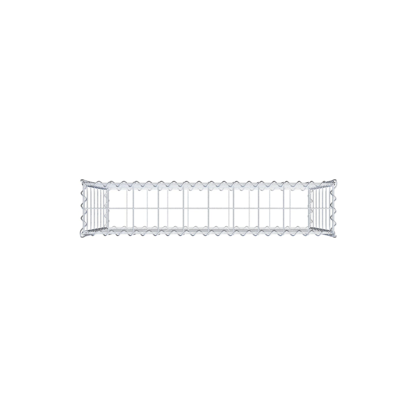Gabion 100 cm x 70 cm x 20 cm (L x H x D), maskestørrelse 10 cm x 10 cm, spiral