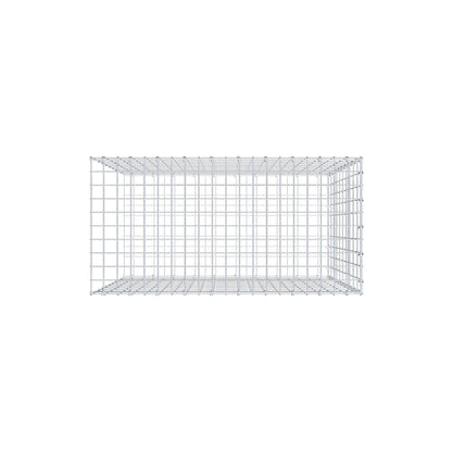 Monteret gabion type 2 100 cm x 100 cm x 50 cm, maskestørrelse 5 cm x 10 cm, C-ring