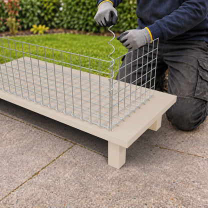 Gabion 100 cm x 30 cm x 40 cm (L x H x D), mesh size 5 cm x 5 cm, spiral