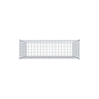 Gabion 100 cm x 90 cm x 30 cm (L x H x P), mailles 5 cm x 5 cm, spirale