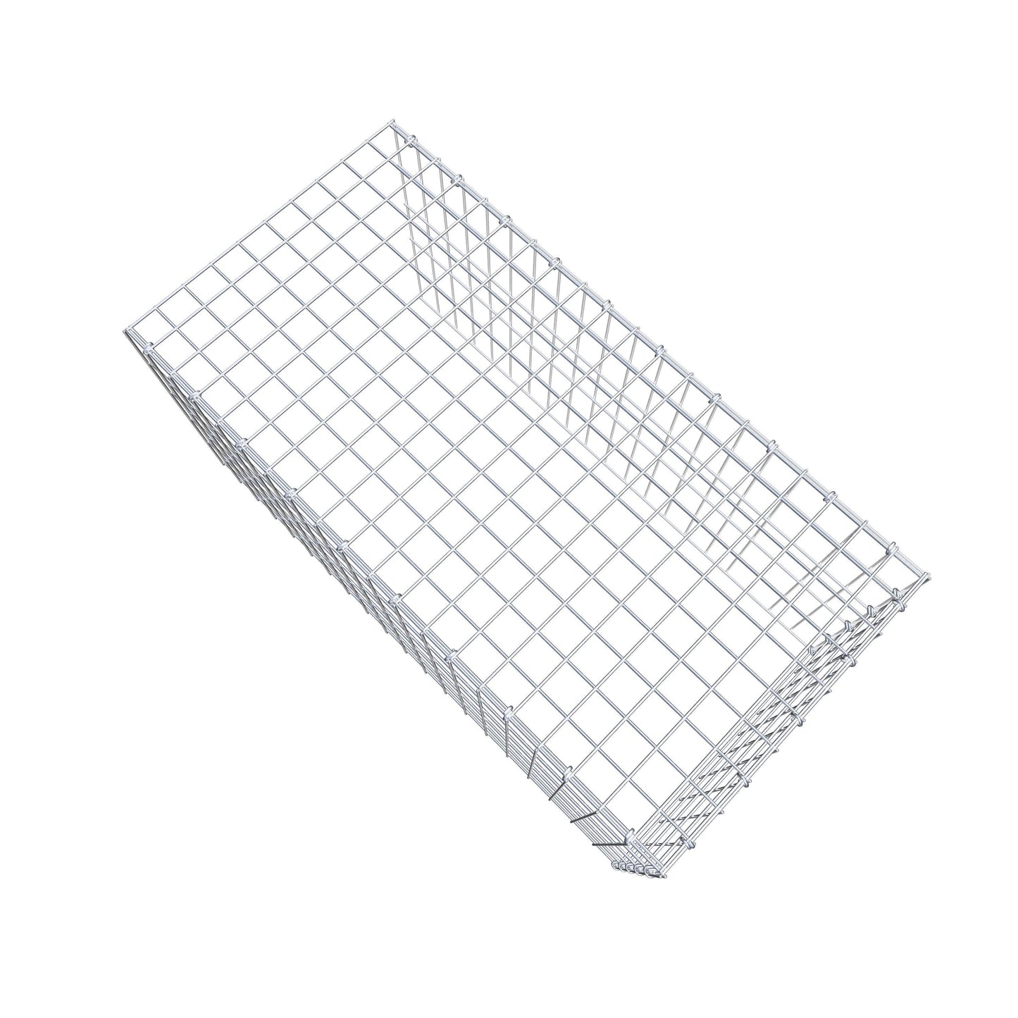 Opbouw schanskorf type 4 100 cm x 50 cm x 50 cm (L x H x D), maaswijdte 5 cm x 10 cm, C-ring