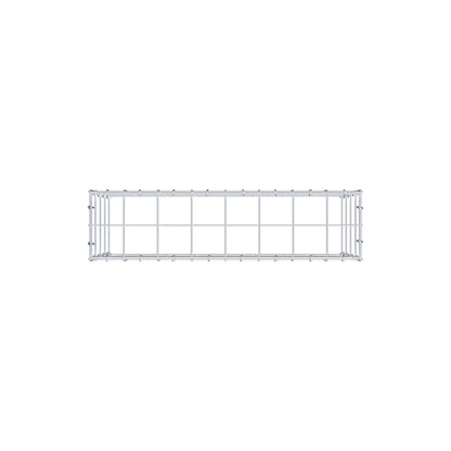 Monteret gabion type 3 80 cm x 40 cm x 20 cm (L x H x D), maskestørrelse 10 cm x 10 cm, C-ring