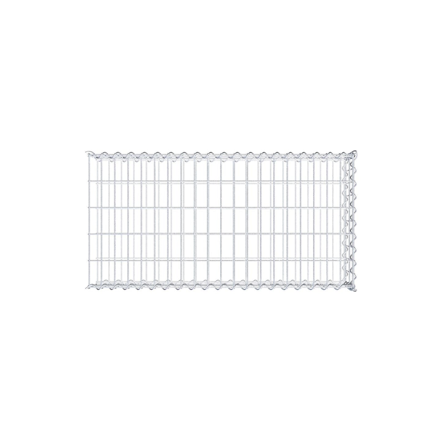 Gabião tipo 2 100 cm x 20 cm x 50 cm (C x A x P), malhagem 5 cm x 10 cm, espiral