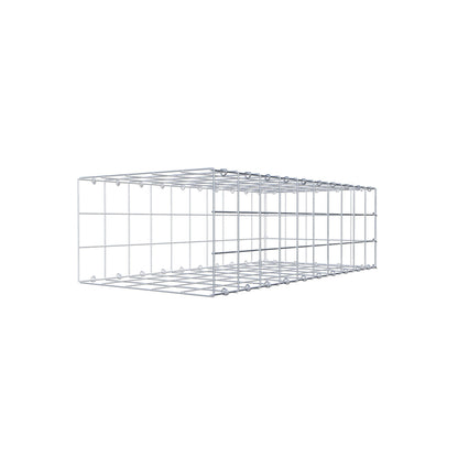 Mounted gabion type 2 100 cm x 30 cm x 50 cm (L x H x D), mesh size 10 cm x 10 cm, C-ring
