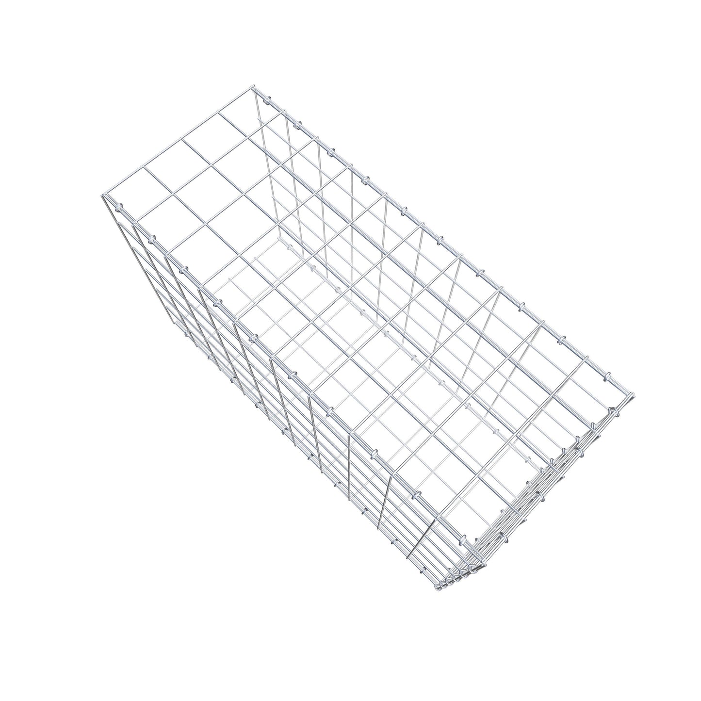 Type 2 oplegkorf 100 cm x 60 cm x 40 cm (L x H x D), maaswijdte 10 cm x 10 cm, C-ring