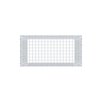 Mounted gabion type 3 100 cm x 90 cm x 50 cm (L x H x D), mesh size 5 cm x 5 cm, C-ring