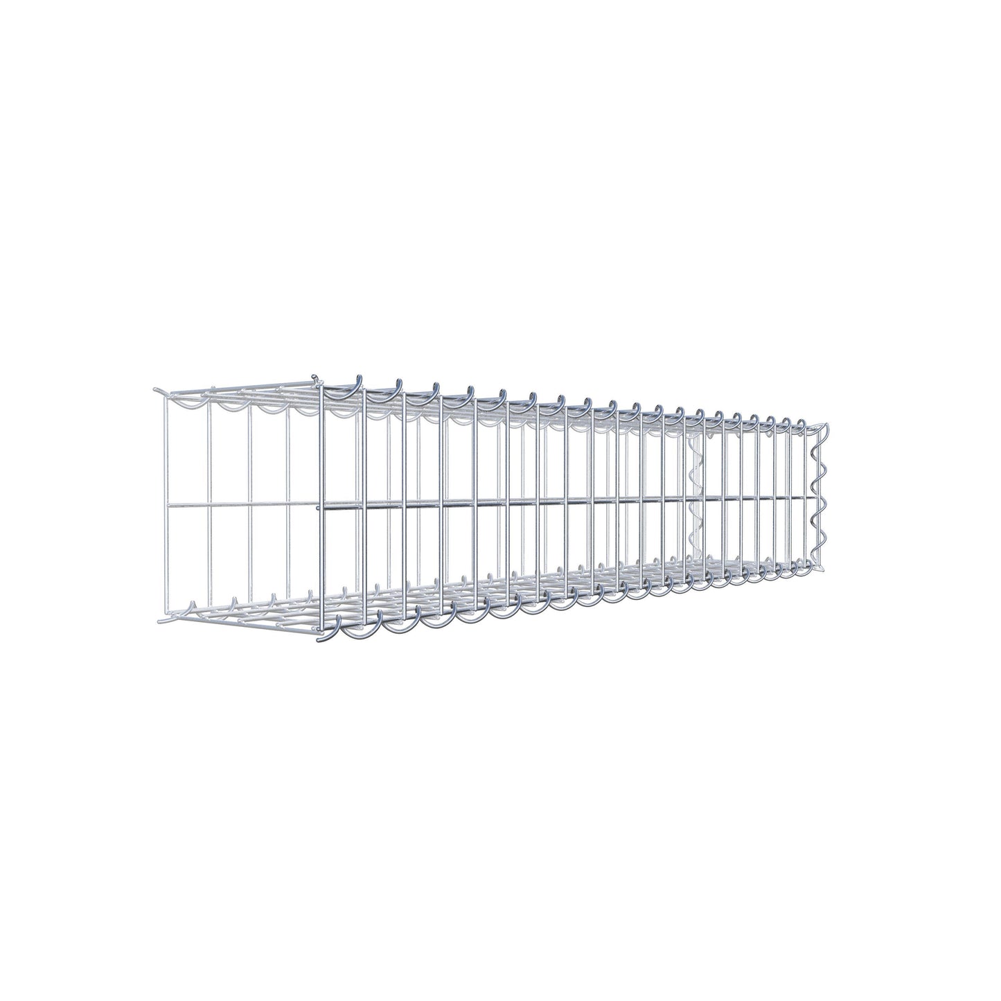 Add-on schanskorf type 2 100 cm x 20 cm x 20 cm (L x H x D), maaswijdte 5 cm x 10 cm, spiraalvormig