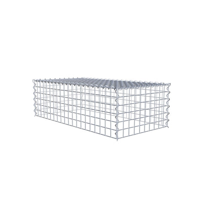 Add-on schanskorf type 3 100 cm x 30 cm x 50 cm (L x H x D), maaswijdte 5 cm x 5 cm, spiraalvormig