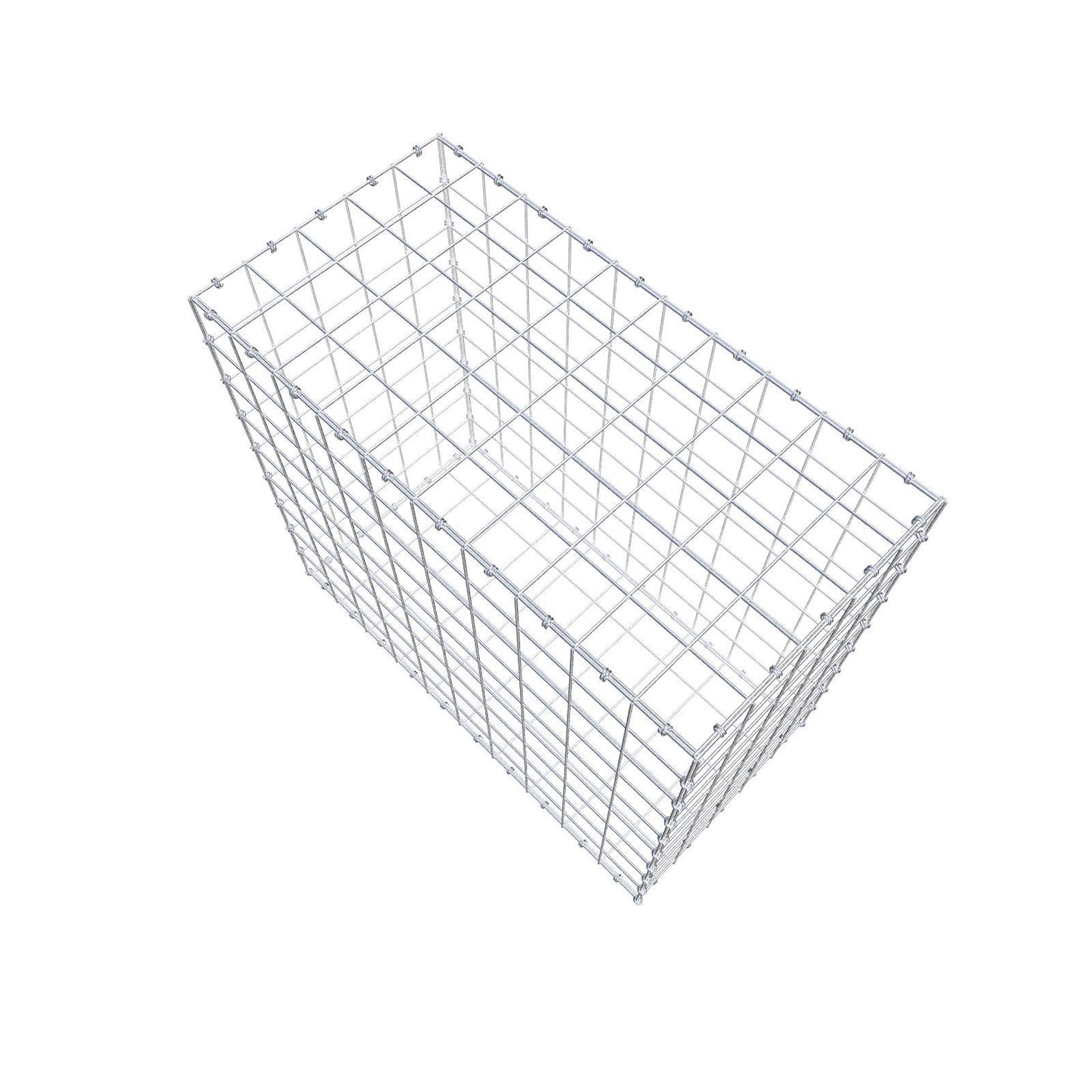 Gabion 100 cm x 90 cm x 50 cm (L x H x D), maskestørrelse 10 x 10 cm, spiralring