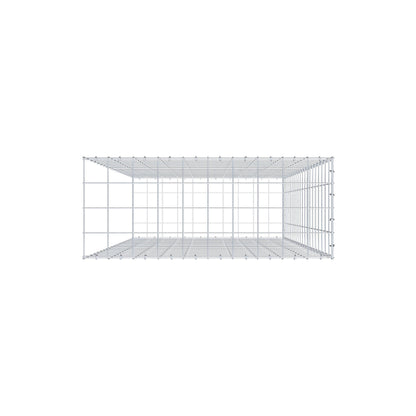 Fourche rapportée type 2 200 cm x 100 cm x 40 cm (L x H x P), maille 10 cm x 10 cm, anneau en C