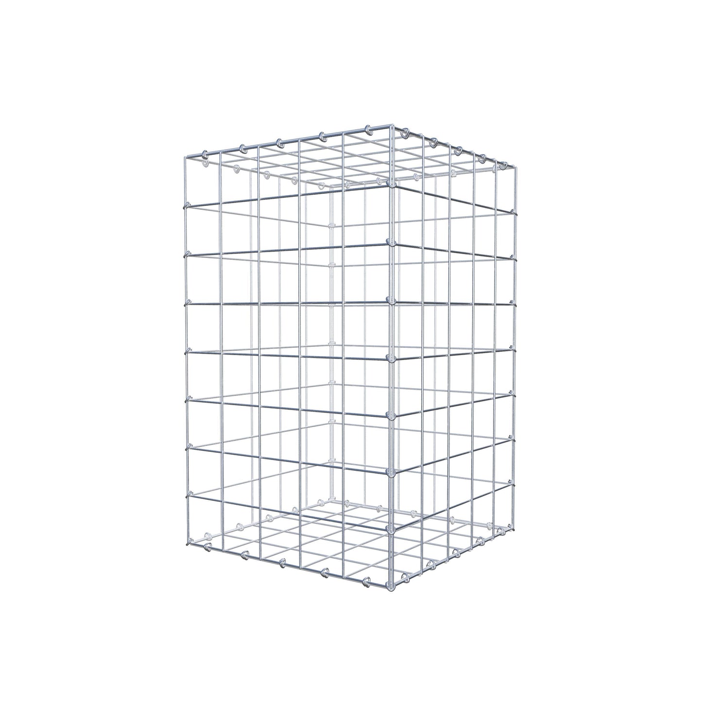 Schanskorf 80 cm x 50 cm x 50 cm (L x H x D), maaswijdte 10 cm x 10 cm, C-ring