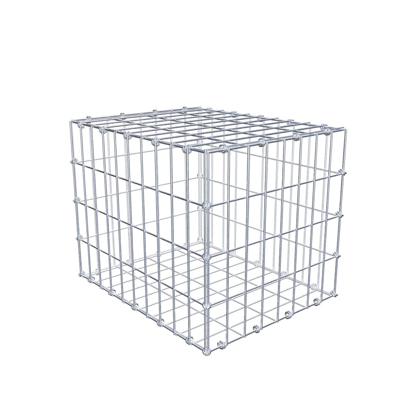 Schanskorf 50 cm x 40 cm x 40 cm (L x H x D), maaswijdte 5 x 10 cm, spiraalring