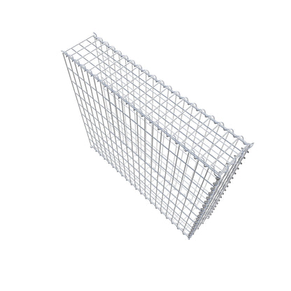 Opvokset gabion type 2 100 cm x 90 cm x 20 cm (L x H x D), maskestørrelse 5 cm x 10 cm, spiral