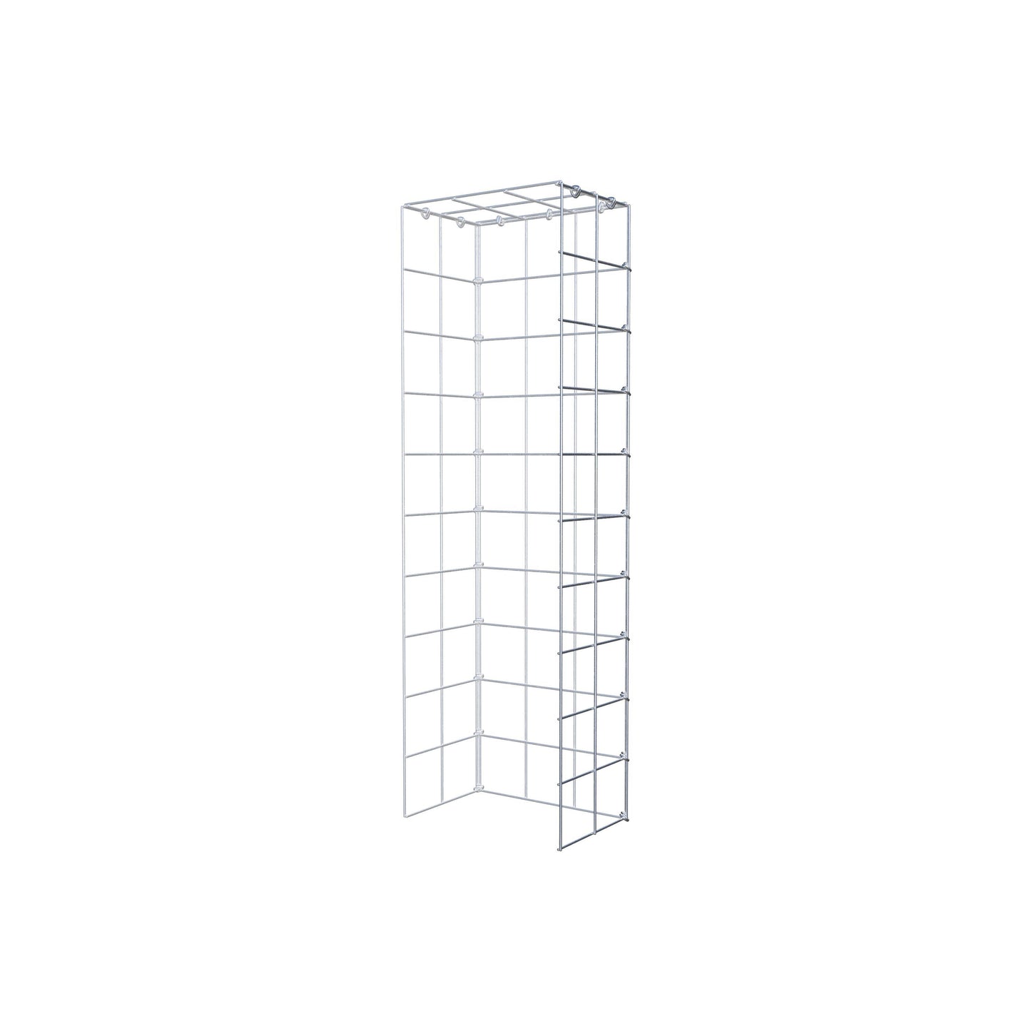 Gavión complementario de tipo 4 100 cm x 20 cm x 30 cm (L x A x P), malla 10 cm x 10 cm, anillo en C
