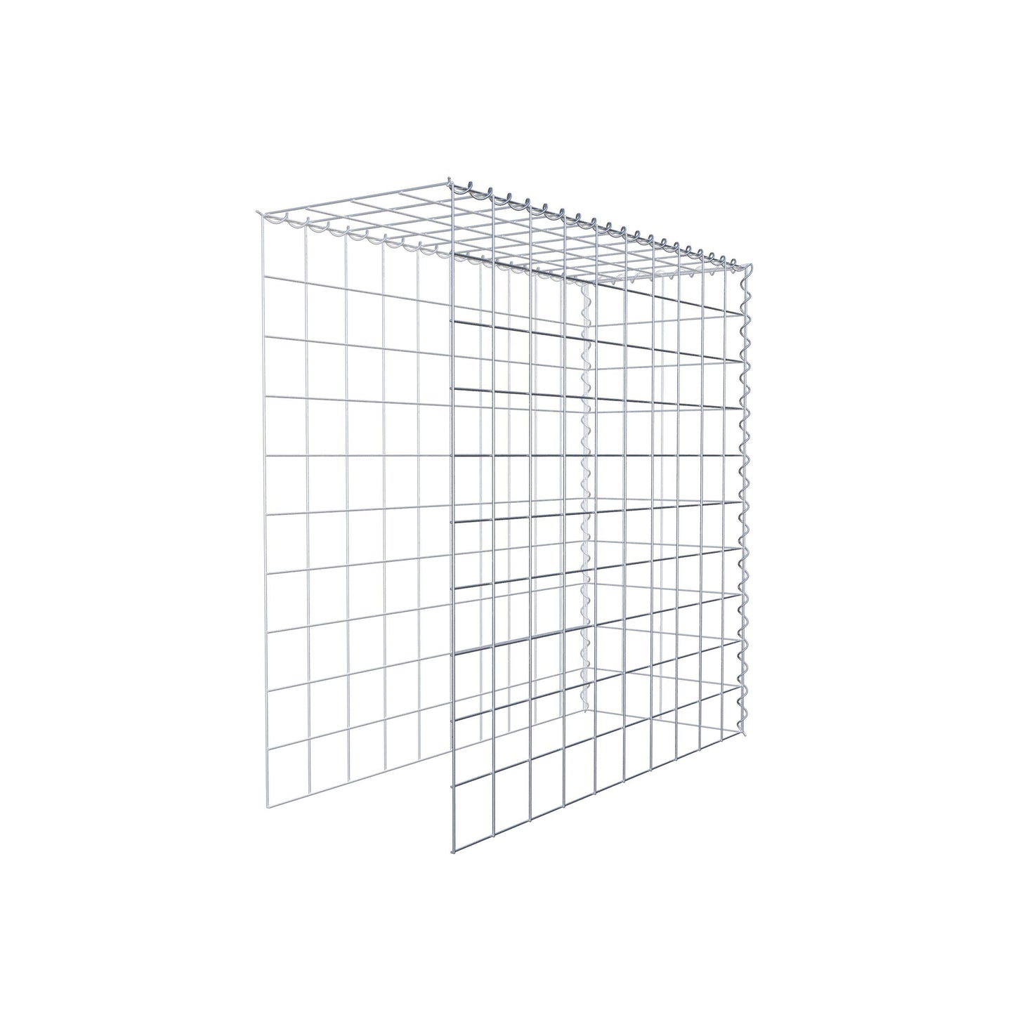 Add-on schanskorf type 4 100 cm x 100 cm x 40 cm (L x H x D), maaswijdte 10 cm x 10 cm, spiraal