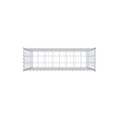 Gabbione 100 cm x 100 cm x 30 cm (L x H x P), maglia 10 cm x 10 cm, spirale